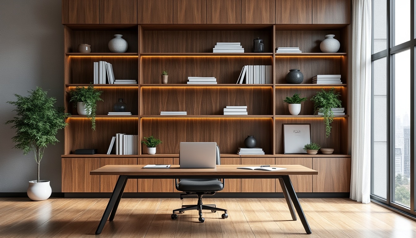 découvrez comment une bibliothèque murale peut optimiser le décor de vos bureaux en alliant fonctionnalité et esthétisme pour un espace de travail organisé et élégant.