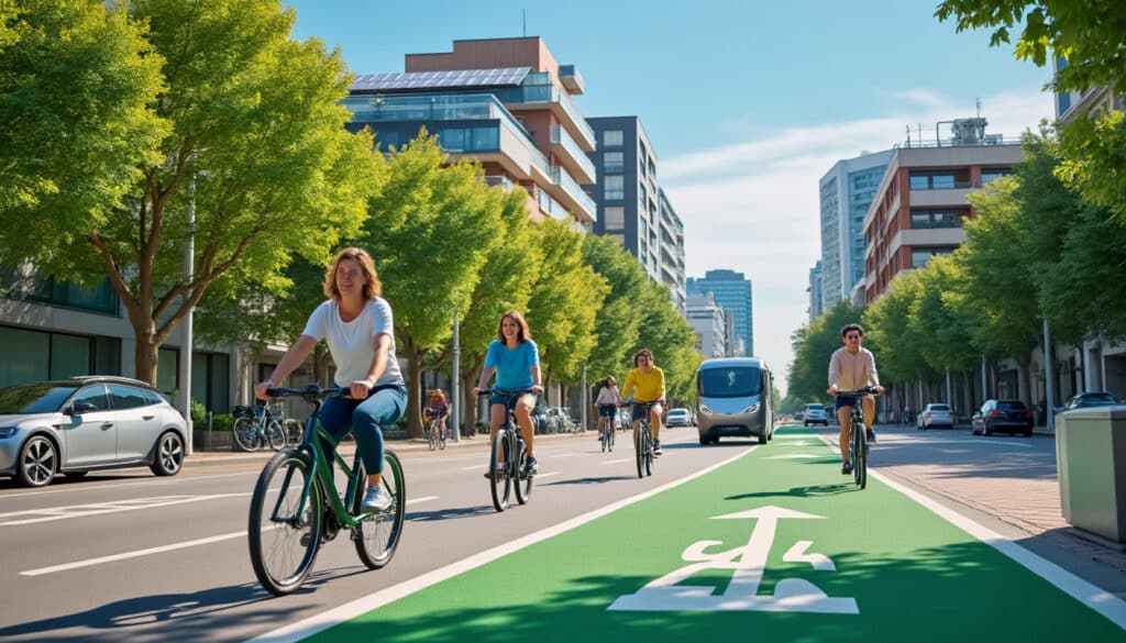 découvrez comment le cyclisme urbain contribue à réduire l'empreinte carbone des citadins en offrant une alternative écologique et saine aux transports traditionnels.