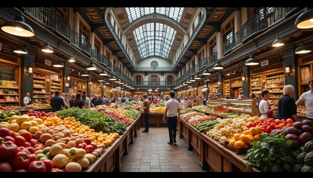 découvrez les halles paul bocuse, véritable cœur gastronomique de lyon, où se mêlent saveurs locales et produits d'exception.