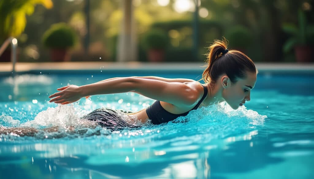 découvrez comment la natation permet d'affiner la silhouette tout en protégeant le dos grâce à une activité douce et sans impact.