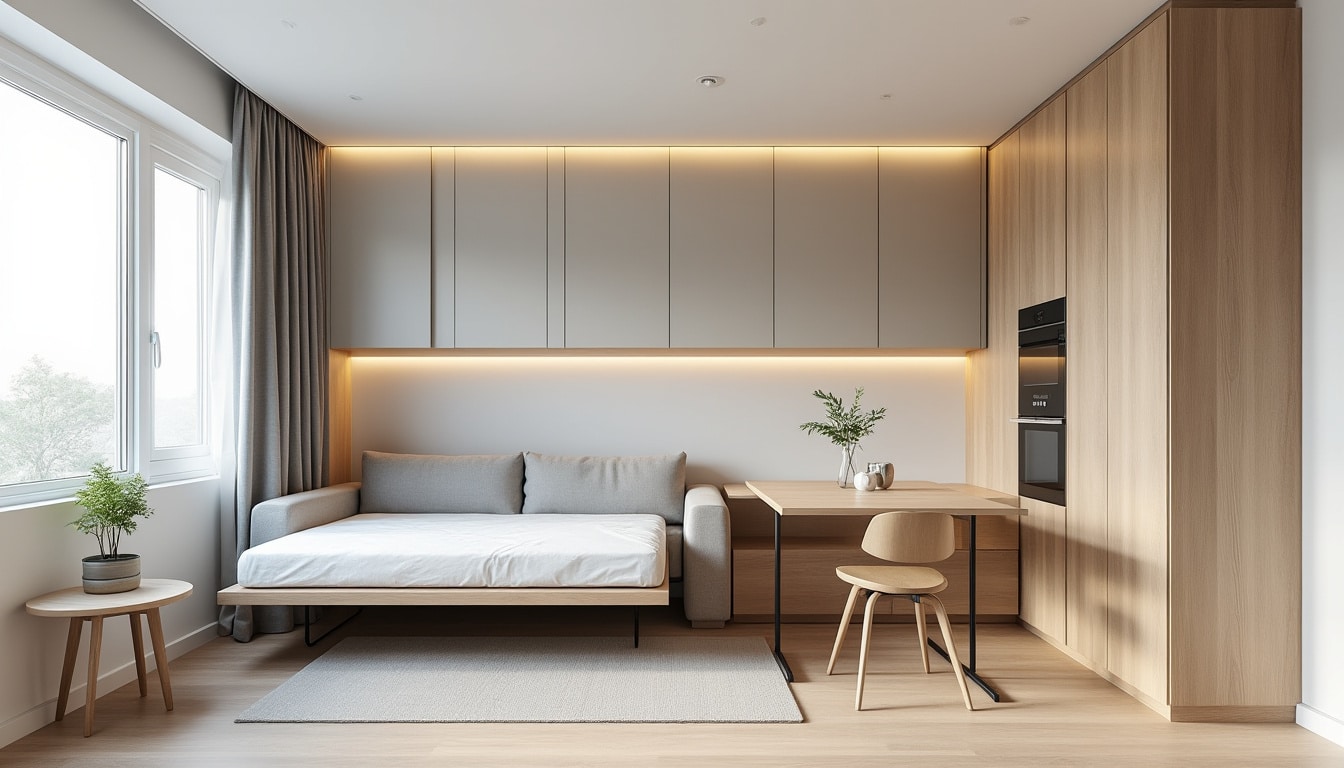 découvrez comment un meuble modulable peut optimiser l'espace dans les petits studios en combinant fonctionnalité et gain de place pour un intérieur organisé et agréable.