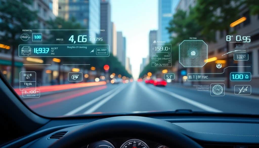 découvrez comment l'affichage tête haute projette les alertes directement sur le pare-brise pour une conduite plus sûre et plus intuitive.
