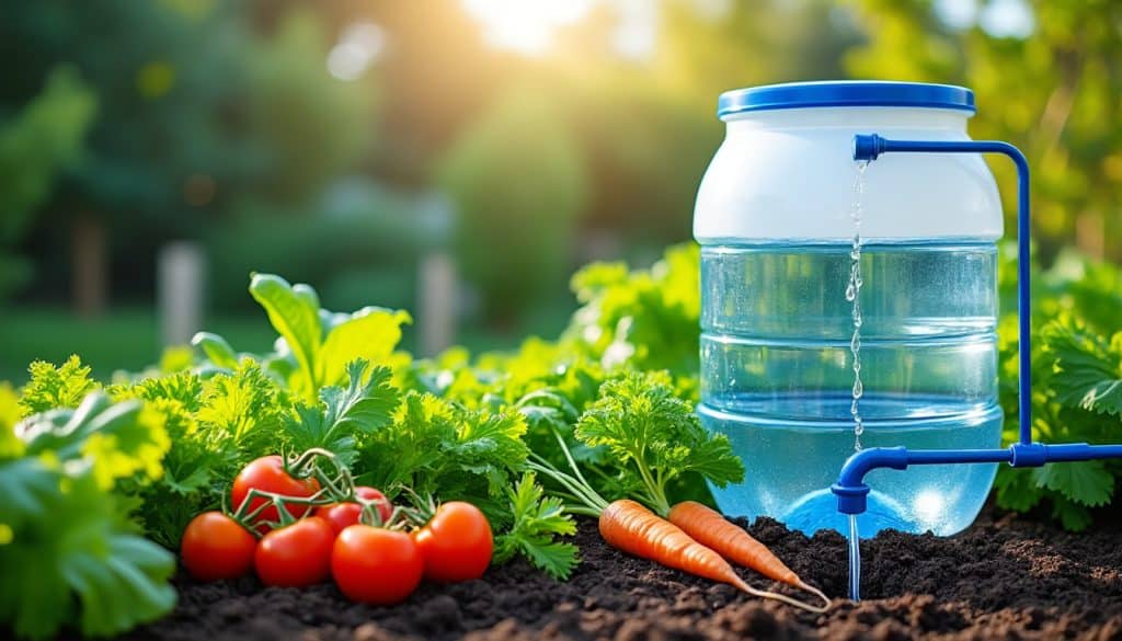 découvrez comment un récupérateur d'eau de pluie peut efficacement alimenter l'arrosage de votre potager, économisant de l'eau tout en favorisant une culture durable.