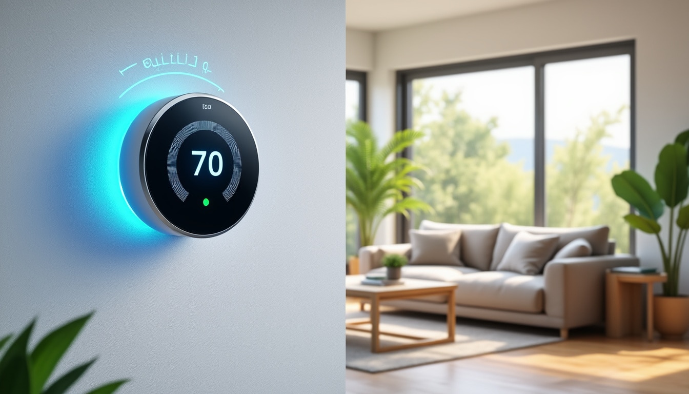 découvrez comment un thermostat intelligent peut réduire efficacement la consommation d'énergie de votre maison tout en améliorant votre confort.