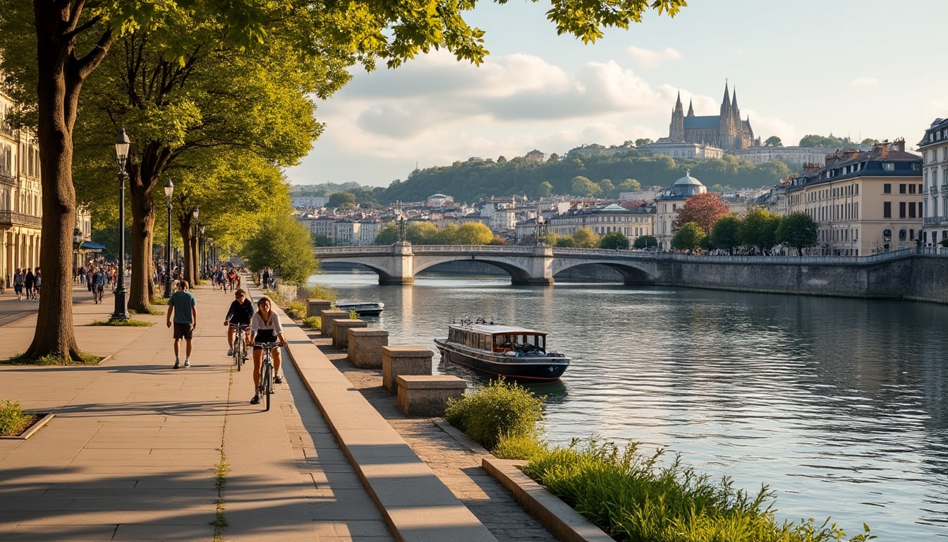 partez à la découverte des quais de lyon : promenades au bord du rhône et de la saône, panoramas, bonnes adresses et lieux incontournables.