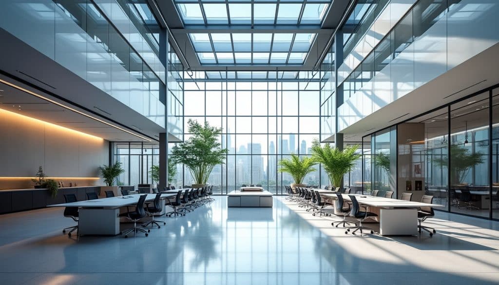 découvrez comment une verrière transforme l’éclairage d’un open space : lumière naturelle, espaces mieux délimités et ambiance de travail agréable.